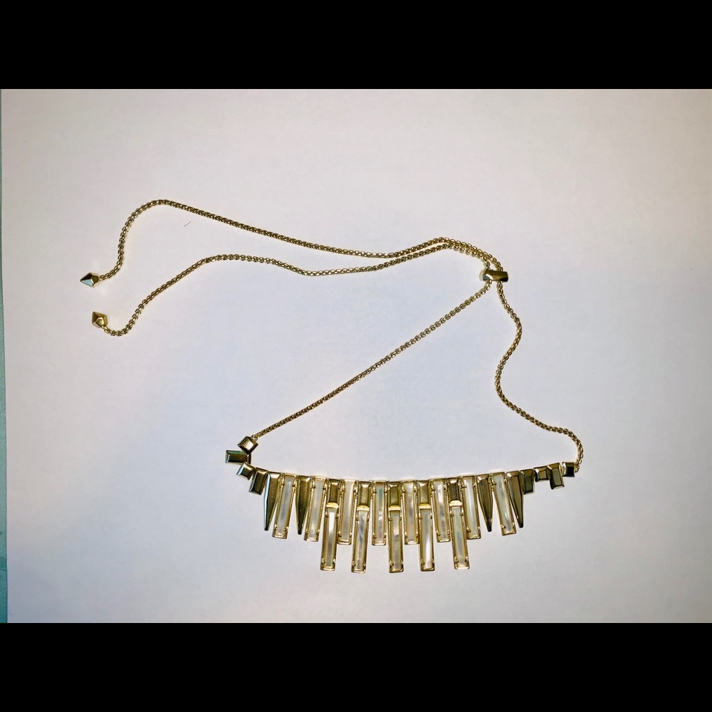 Kendra Scott Custom Necklace-Louise w/ While Pearl